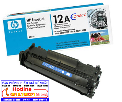 Hộp Mực 12A dùng cho các máy HP (1010, 1020) và Canon (2900, 3000)